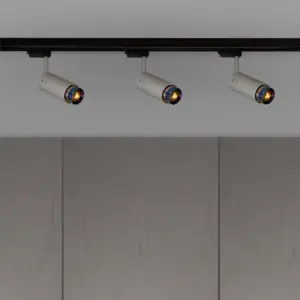 Lampa szynowa punktowa Exhaust Linear Szara z Paloną ą – Niebieski