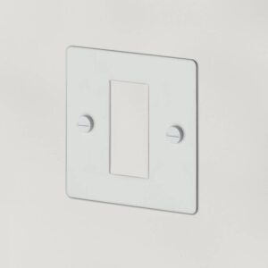 Ramka 1G 25 mm Euro Plate 1 moduł – Biały (UK)