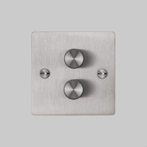 Ściemniacz LED Cross 2G 120W Standard Brytyjski – Srebrny (UK)