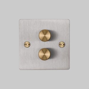 Ściemniacz LED Cross 2G 120W z m Standard Brytyjski – Srebrny (UK)