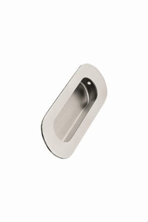 Uchwyt meblowy wpuszczany Letterbox 120 Stalowy Srebrny Satynowy