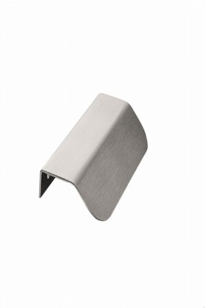 Uchwyt meblowy krawędziowy Plinth 120 Stalowy Srebrny Satynowy