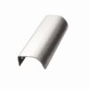 Uchwyt meblowy krawędziowy Plinth 160 Stalowy Srebrny Satynowy