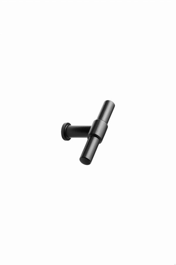 Gałka meblowa T-Bar Knot 75 Stalowa Czarna Matowa