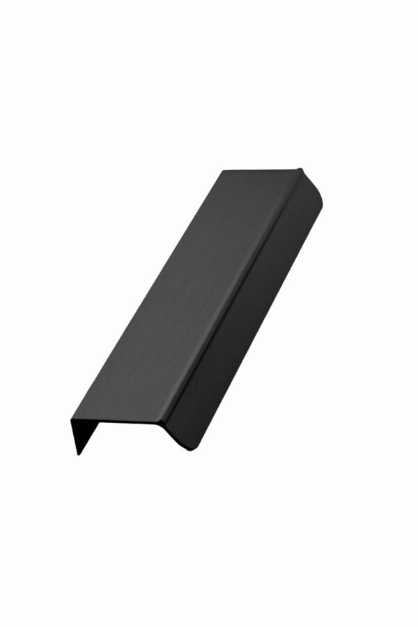 Uchwyt meblowy krawędziowy Accent 160 Aluminiowy Czarny Matowy Szczotkowany