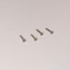 Wkręty do drewna samogwintujące z łbem krzyżakowym 5 mm x 30 mm, 4 szt. – Polerowany nikiel