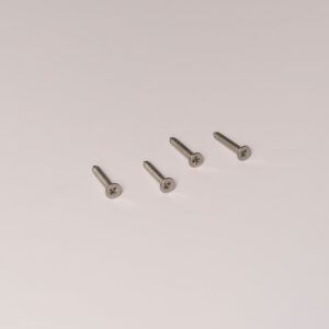 Wkręty do drewna samogwintujące z łbem krzyżakowym 5 mm x 30 mm, 4 szt. – Polerowany nikiel