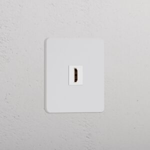 Grove Gniazdo HDMI w pojedynczej ramce – Do malowania, Biały