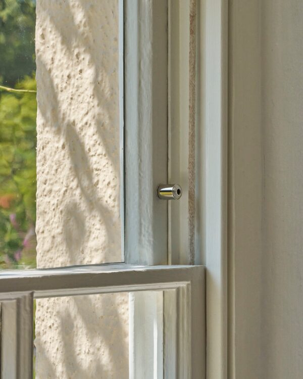 Belmont para blokad do okna typu Sash – Polerowany nikiel