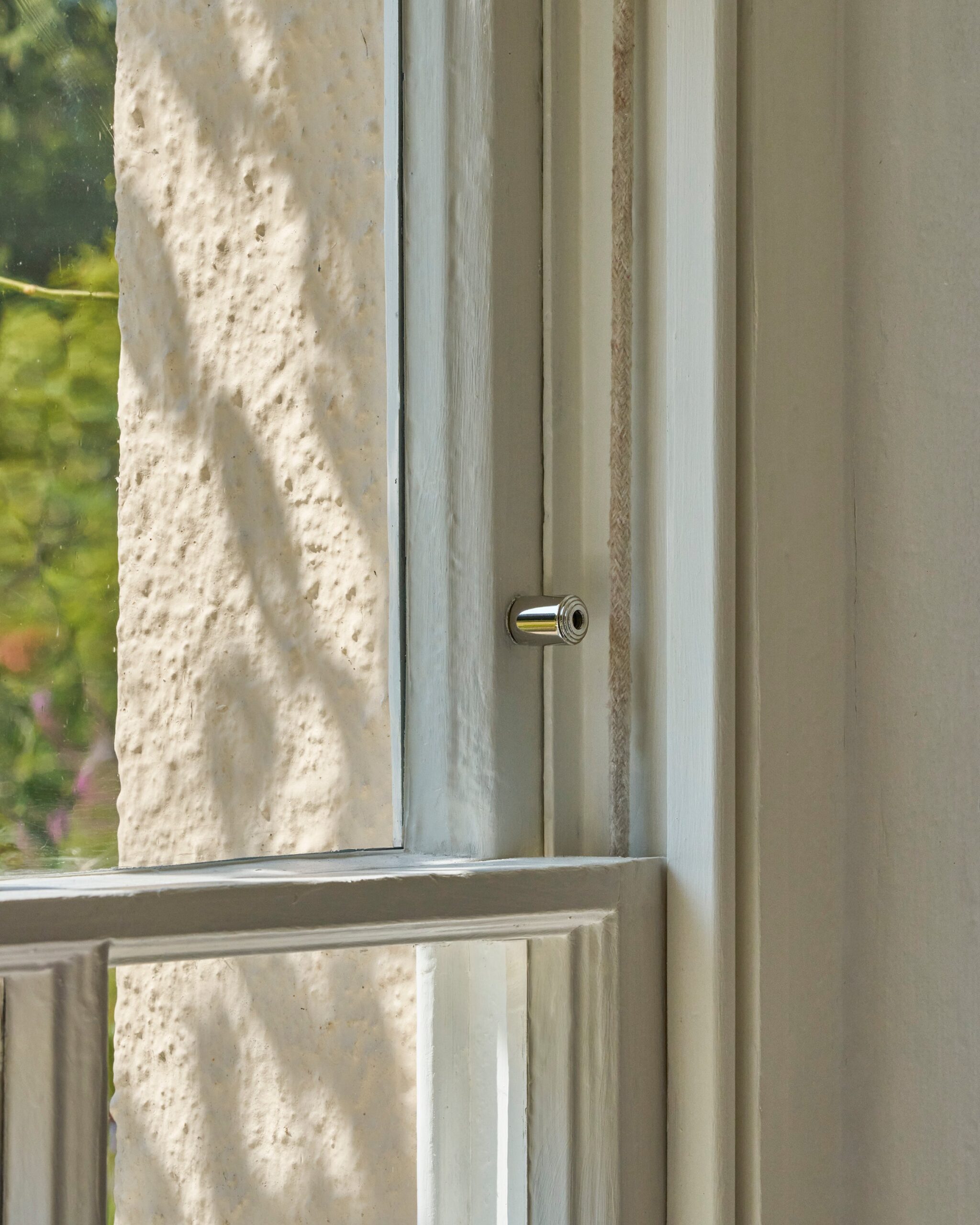 Belmont para blokad do okna typu Sash – Polerowany nikiel