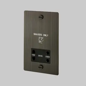 Gniazdo na golarkę Shaver 115V/230V Standard Brytyjski – Brązowy (UK)