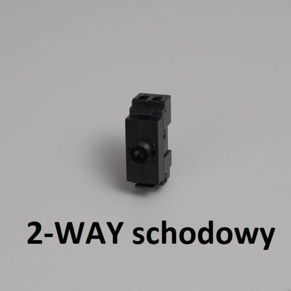 Włącznik modułowy schodowy Toggle Module Standard Europejski – Czarny (EU)