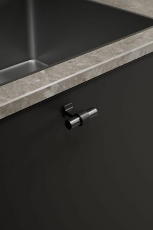 Gałka meblowa T-Bar Bond 50 Metalowa Czarna Matowa/Gun-Metal