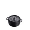 Garnek Cocotte Staub 3.7 L ze m radełkowanym uchwytem – Czarny