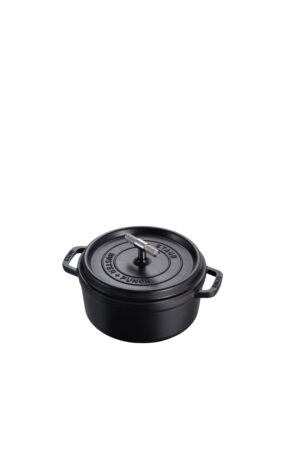 Garnek Cocotte Staub 3.7 L ze m radełkowanym uchwytem – Czarny