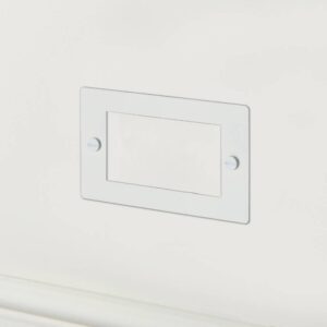Ramka 2G 50 mm Euro Plate 4 moduły – Biały (UK)
