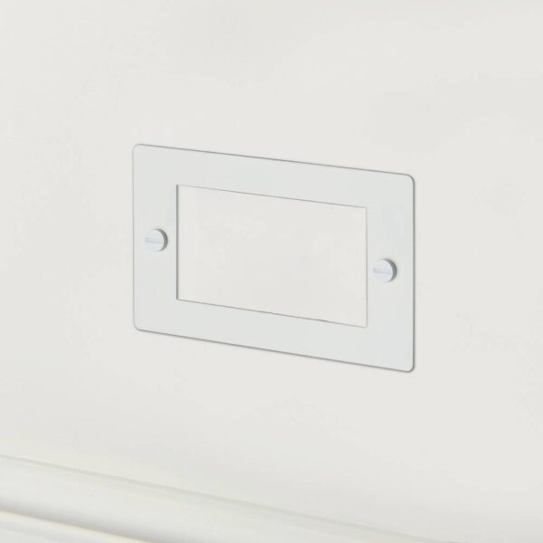 Ramka 2G 50 mm Euro Plate 4 moduły – Biały (UK)