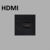 Moduł złącza HDMI 45mm Standard Europejski – Czarny (EU)
