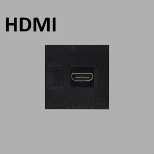 Moduł złącza HDMI 45mm Standard Europejski – Czarny (EU)