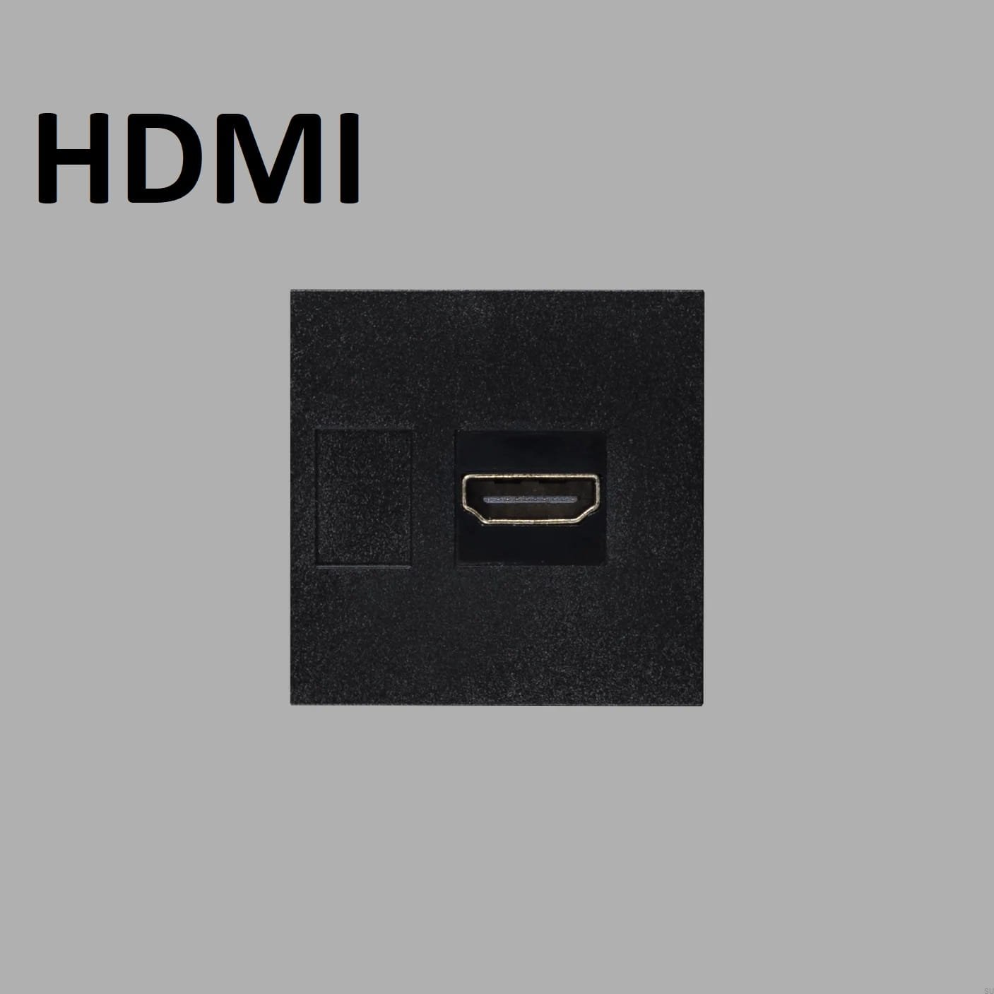 Moduł złącza HDMI 45mm Standard Europejski – Czarny (EU)