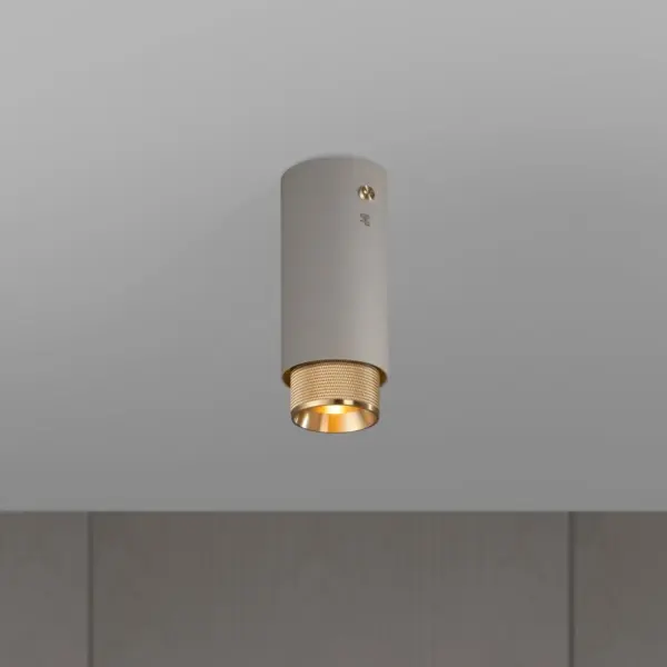 Lampa sufitowa punktowa Exhaust Cross Szara ze m – Szary
