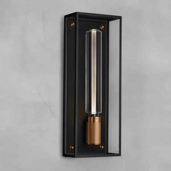 Lampa ścienna Caged Wet L – Miedziany