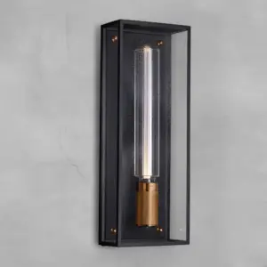 Lampa ścienna Caged Wet L – Miedziany