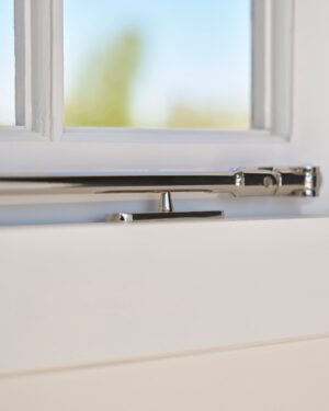 Southbank ogranicznik otwarcia do okna typu Casement 275mm – Polerowany nikiel
