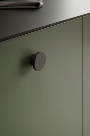 Gałka meblowa Circle 50 Drewniana Dębowa Czarna