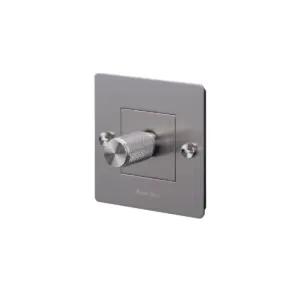 Ściemniacz z logotypem LED Cross 1G 250W Standard Europejski – Srebrny (EU)