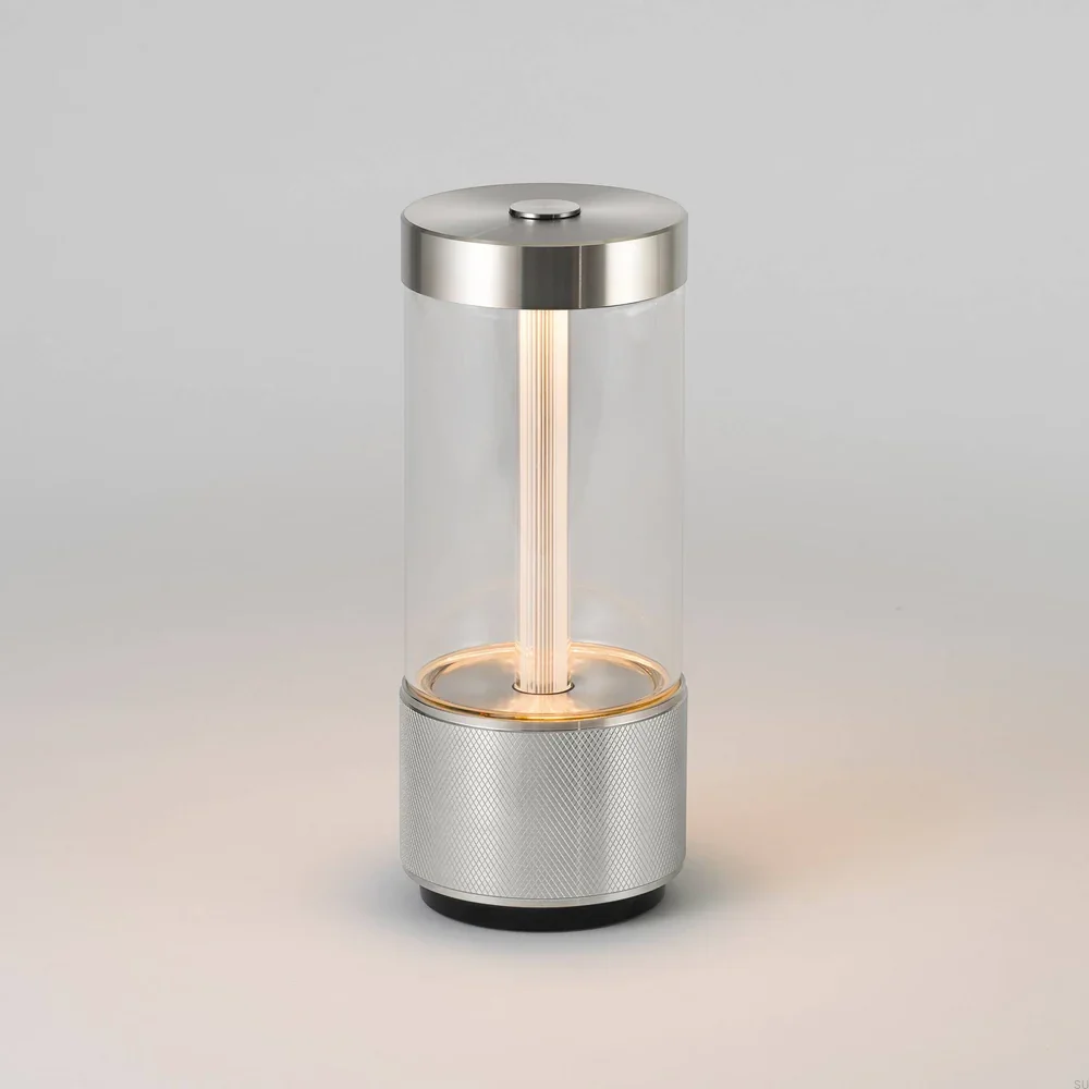 Lampa przenośna Takeout – Srebrny