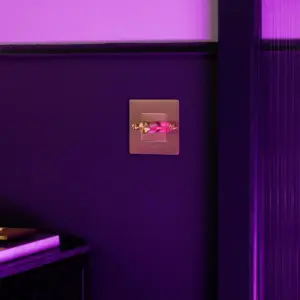 Ściemniacz z logotypem LED Cross 1G 250W Standard Europejski – Biały (EU)