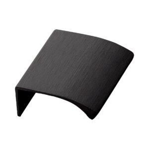 Uchwyt meblowy krawędziowy Edge Straight 40 Aluminiowy Czarny Matowy Szczotkowany