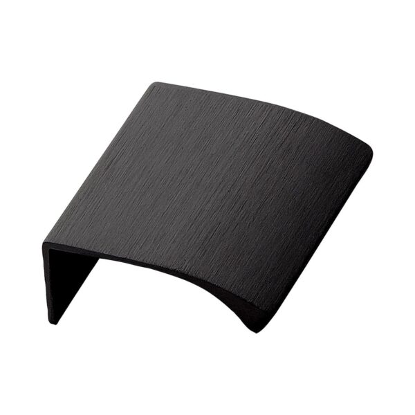 Uchwyt meblowy krawędziowy Edge Straight 40 Aluminiowy Czarny Matowy Szczotkowany