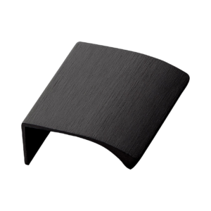 Uchwyt meblowy krawędziowy Edge Straight 40 Aluminiowy Czarny Matowy Szczotkowany