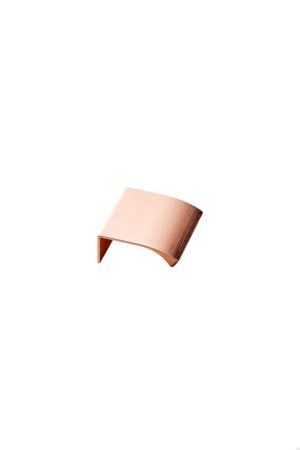 Uchwyt meblowy krawędziowy Edge Straight 40 Aluminiowy Miedziany Szczotkowany