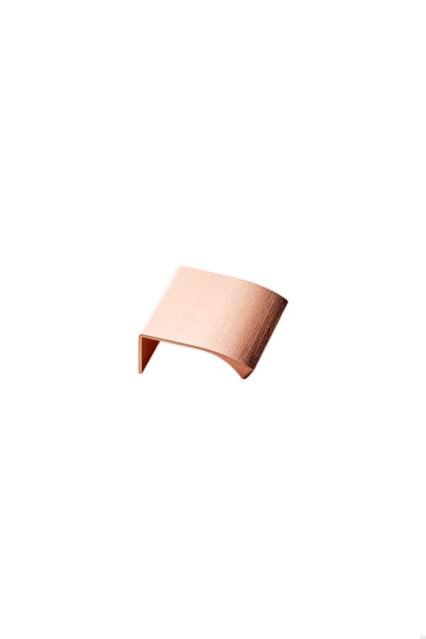 Uchwyt meblowy krawędziowy Edge Straight 40 Aluminiowy Miedziany Szczotkowany