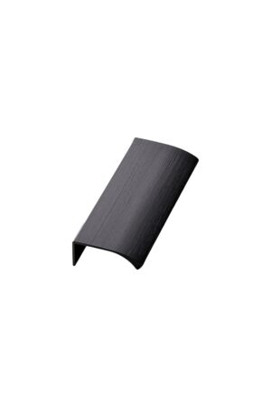 Uchwyt meblowy krawędziowy Edge Straight 100 Aluminiowy Czarny Matowy Szczotkowany