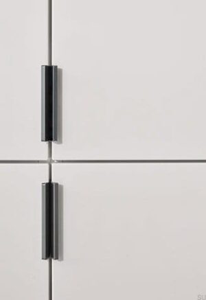 Uchwyt meblowy krawędziowy Edge Straight 100 Aluminium Szary