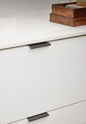 Uchwyt meblowy krawędziowy Edge Straight 100 Aluminium Antracytowy