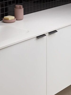 Uchwyt meblowy krawędziowy Edge Straight 100 Aluminium Antracytowy