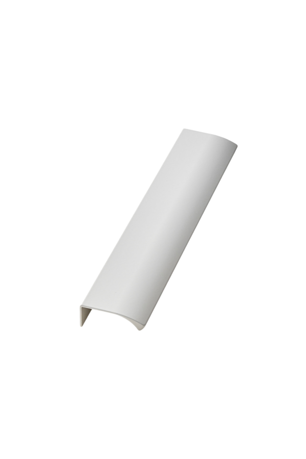 Uchwyt meblowy krawędziowy EDGE STRAIGHT 200 mm, biały mat