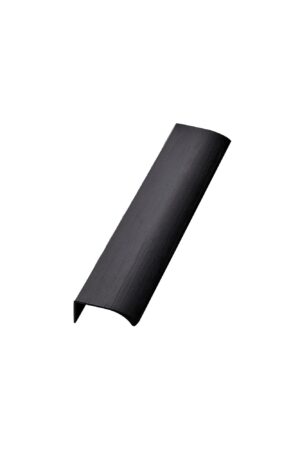 Uchwyt meblowy krawędziowy Edge Straight 200 Aluminiowy Czarny Matowy Szczotkowany
