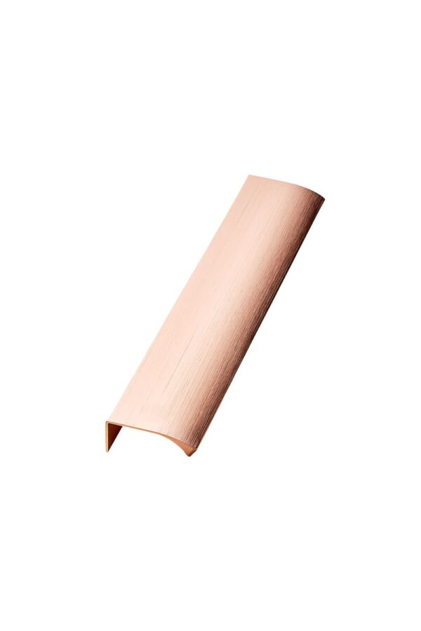 Uchwyt meblowy krawędziowy Edge Straight 200 Aluminiowy Miedziany Szczotkowany