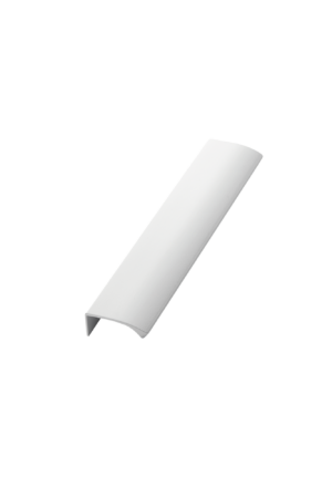 Uchwyt meblowy krawędziowy EDGE STRAIGHT 200 mm, biały połysk