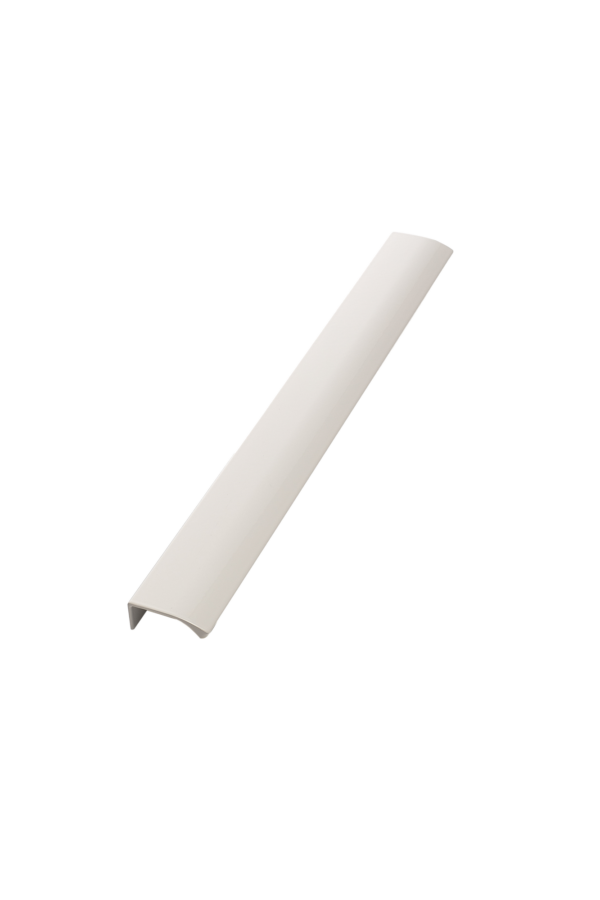 Uchwyt meblowy krawędziowy EDGE STRAIGHT 350 mm, biały połysk
