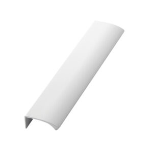 Uchwyt meblowy krawędziowy EDGE STRAIGHT 350 mm, biały połysk