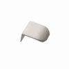 Uchwyt meblowy krawędziowy Edge Round 40 Aluminiowy Srebrny
