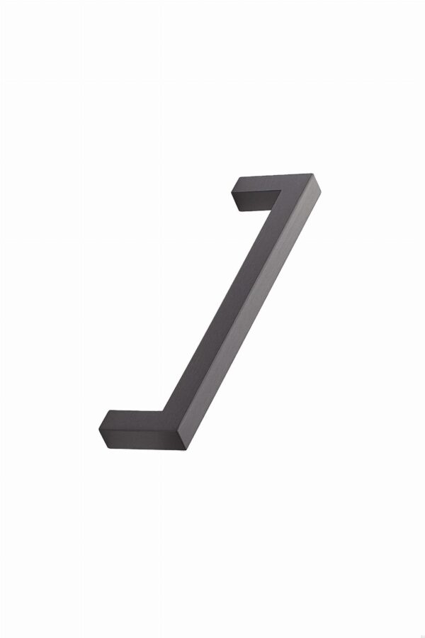 Uchwyt meblowy podłużny Square 10 128 Aluminiowy Czarny Matowy Szczotkowany