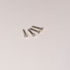 Wkręty do drewna samogwintujące z łbem płaskim 5 mm x 30 mm x 4 szt. – Polerowany nikiel